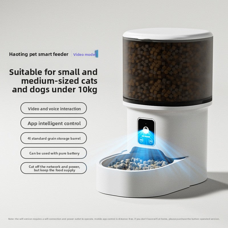 Automatic Pet Feeder – 4L Smart Food Dispenser with Timer – GlowPup