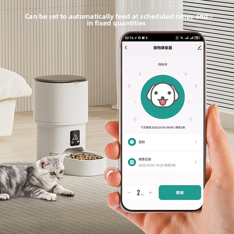 Automatic Pet Feeder – 4L Smart Food Dispenser with Timer