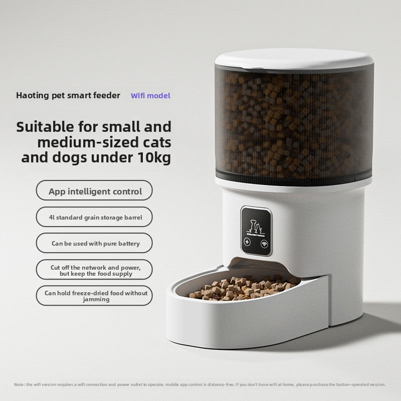 Automatic Pet Feeder – 4L Smart Food Dispenser with Timer