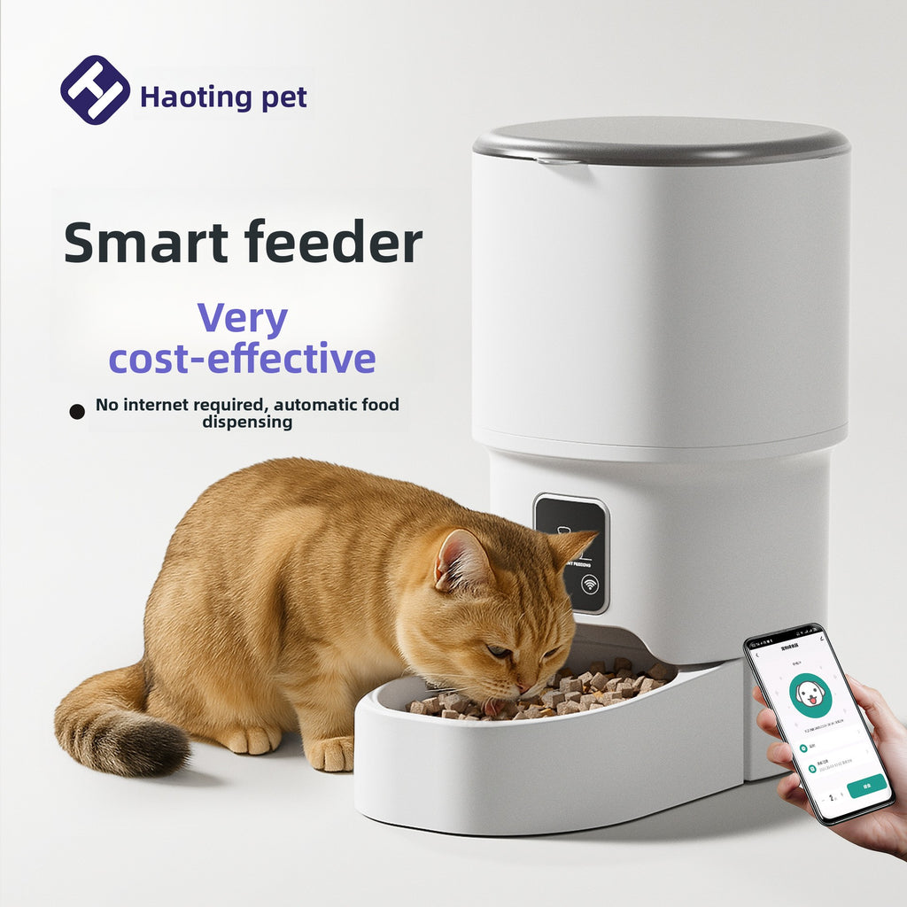 Automatic Pet Feeder – 4L Smart Food Dispenser with Timer – GlowPup